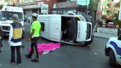 cenaze -  Ümraniye’deki minibüs kazası kamerada: 1ölü, 6 yaralı Videosu