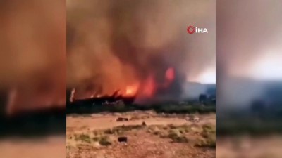 baskent -  - Atina'nın kuzeybatısındaki yangın kontrol altına alınamıyor Videosu