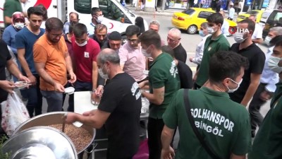 asure gunu - Solhanspor, 500 kişiye aşure ikram etti Videosu