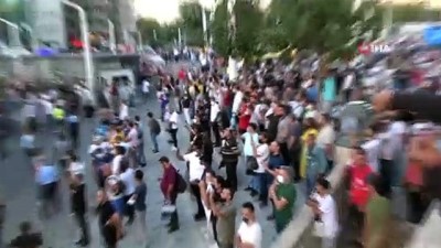 mahsur kaldi -  Taksim’de bir bankanın elektrik panosundaki yangın otele sıçradı Videosu