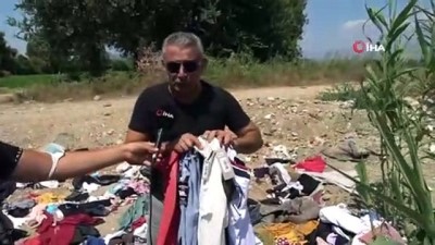 orman yangini -   Manavgat’ta yardım için toplanan kıyafetleri dere kenarına attılar Videosu