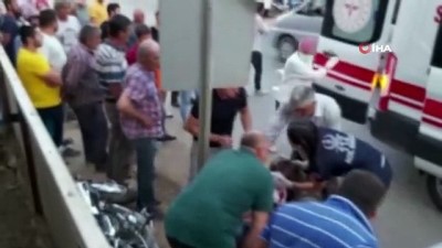 jandarma -  Motosiklet ile otomobilin çarpıştığı feci kaza kamerada Videosu