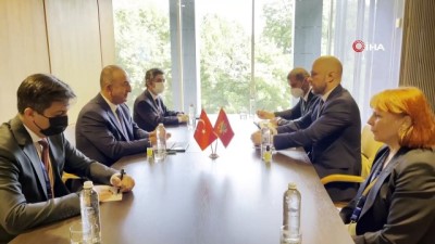  - Bakan Çavuşoğlu, Karadağ Dışişleri Bakanı Raduloviç ile görüştü