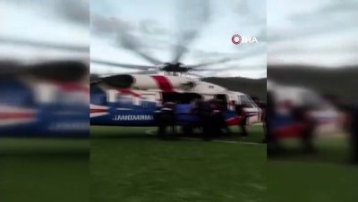 kopru -  İçme suyu malzemeleri helikopter ile taşındı Videosu