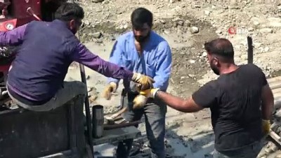 yikim calismalari -  Selde hasar gören hasarlı köprü yıkıldı, yenisinin zemin sondajına başlandı Videosu