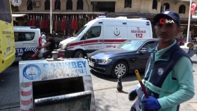 temizlik gorevlisi -  Üzerine sıcak çay dökülen çocuk ambulanstan kaçtı Videosu