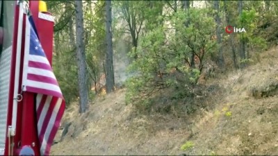 helikopter -  - California'da günlerdir süren orman yangını Tahoe Gölü'ne yaklaştı Videosu