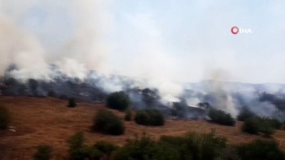 ormanlik alanda yangin -  Manisa’da orman yangını başladı Videosu