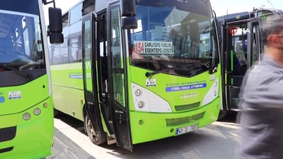 halk otobusu -  Otobüsü durdurup, görme engelli yolcuyu yolun karşısına geçirdi Videosu