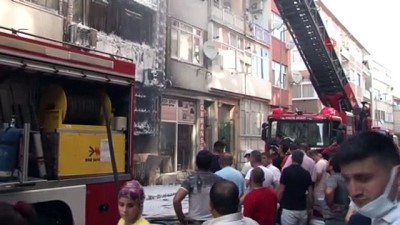 yukselen -  Fatih’te bodrum kat alev alev yandı Videosu
