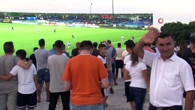 Gurbetçilere Kapıkule'de maç keyfi Videosu