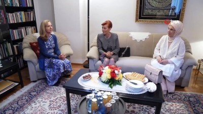 baskent -  - Emine Erdoğan Saraybosna'da Aliya İzzetbegoviç Vakfı'nı ziyaret etti Videosu