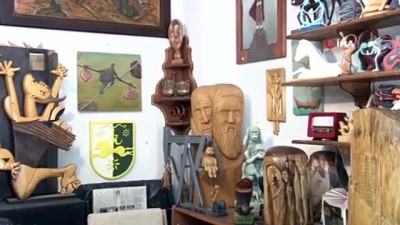 sanat eseri -  20 yıldır ahşabı sanat eserine dönüştürüyor Videosu