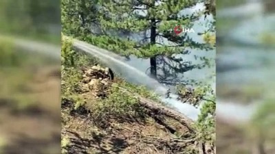  - Konya’da çıkan orman yangını kontrol altına alındı Videosu