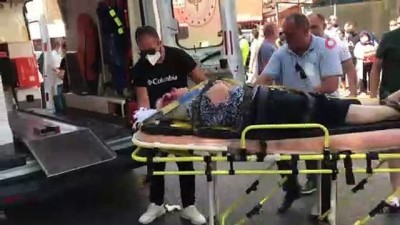 yarali kadin -  - Geri geri giderken yaşlı kadını hastanelik etti Videosu