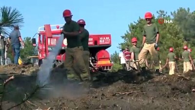 kepce operatoru -  Tavşanlı'da ormanlık alanda çıkan yangın büyümeden söndürüldü Videosu