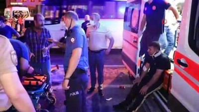 polis ekipleri -  7 işçinin yaralandığı kazanın görüntüleri ortaya çıktı Videosu