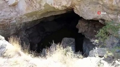  Gizemli mağara da kuraklıktan nasibi aldı Videosu