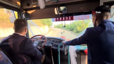 halk otobusu -  Tanıştıkları Halk otobüsünü gelin arabası yaptı Videosu