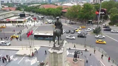  Ulus Atatürk Anıtı restore edildi