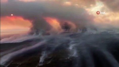 yukselen -  - Rusya'daki orman yangınlarından yükselen duman Moğolistan'a ulaştı Videosu