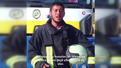 itfaiyeciler -  - Suriye Sivil Savunma ekiplerinden Türkiye'deki itfaiyecilere videolu destek mesajı Videosu