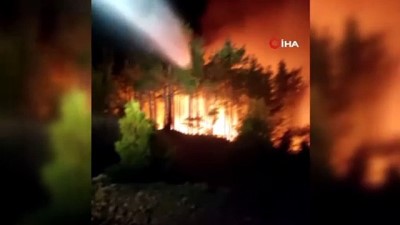 cep telefonu -  Antalya’nın Manavgat ilçesindeki yangına polislerden TOMA ve kumlu müdahale Videosu