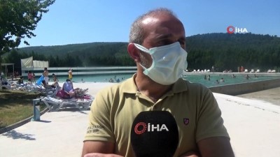 su -  Denize gidemeyenler ‘Bolu’nun Pamukkalesi’ Akkayalar’da serinliyor Videosu