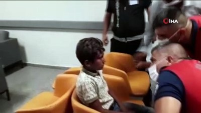olta -  Kaşına batan kanca hastanede itfaiye tarafından çıkarıldı Videosu