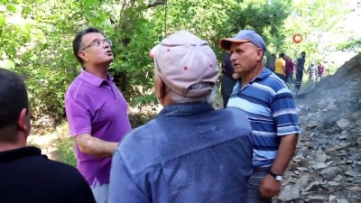 yangin yeri -  Köylülerin nöbeti sayesinde orman yangını büyümeden söndürüldü Videosu