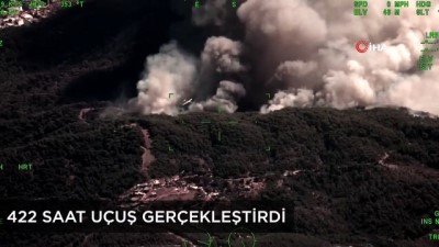  Savunma Sanayii Başkanı Demir, yangınlarda görev alan İHA’lardan görüntüler paylaştı