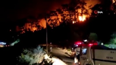  Tarihi Amos Antik Kenti çevresindeki yangına TOMA müdahalesi