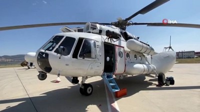 yangin helikopteri -  Ukrayna’dan gelen 5 helikopter yangınlara gece müdahalesi için havalanacak Videosu
