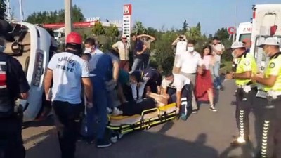 yolcu otobusu -  Yolcu otobüsü ile otomobil çarpıştı: 1 ölü, 2 yaralı Videosu