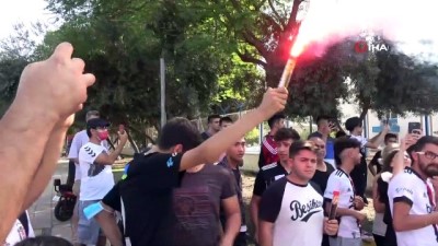 Beşiktaş’a Adana’da yoğun güvenlikli, coşkulu karşılama