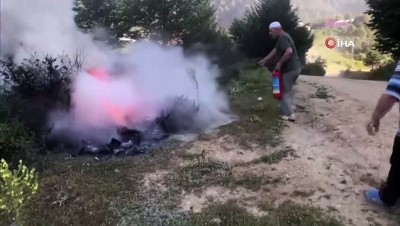ormana -  Bilinçsiz yakılan ateş ormanı yakıyordu Videosu
