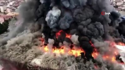 saglik ekibi -  Esenyurt'ta lojistik deposu alev alev yandı Videosu