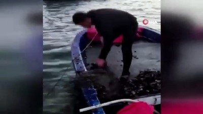 kacak -  Kaçak midye avcısına suçüstü baskın: 100 kilogram midye ele geçirildi Videosu