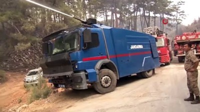 devam eden yanginlar -  Komandolar karadan helikopterler havadan Bayır köyünü kurtarmaya çalışıyor Videosu
