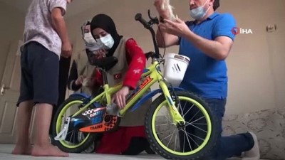 karne hediyesi -  Küçük Erdem’in bisiklet hayali gerçekleştirildi Videosu