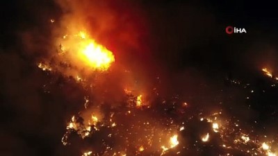 helikopter -  Aydın’da alevler geceyi sardı Videosu
