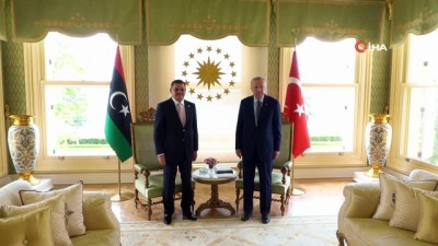  Cumhurbaşkanı Erdoğan Libya Başbakanı Abdülhamid Dibeybe’yi kabul etti