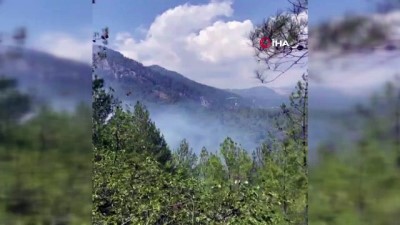 yogun mesai -  Muğla’da  yangınla mücadele  havadan ve karadan devam ediyor Videosu