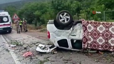 cenaze -  Amasya’da otomobil takla attı: 1 ölü, 1 yaralı Videosu