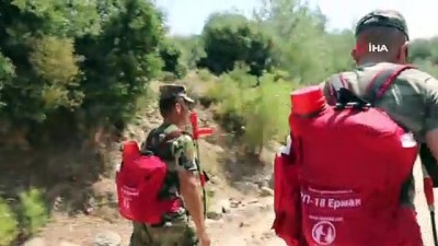 devam eden orman yanginlari -  Azerbaycanlı gardaşlar kazma-kürekle yangından yangına koşuyor Videosu