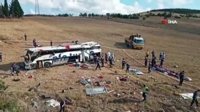 yolcu otobusu -  Balıkesir’de katliam gibi kaza: 14 ölü, 18 yaralı Videosu
