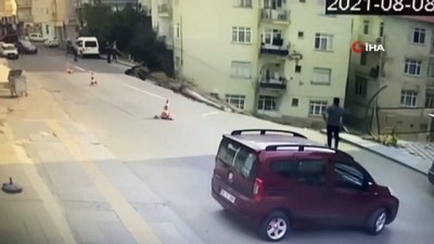 istinat duvari -  Başkent'te bir inşaatın istinat duvarının çökme anları güvenlik kameralarına yansıdı Videosu