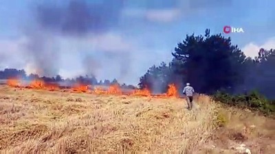 tarim -  Karabük’te ekin tarlasında yangın çıktı Videosu
