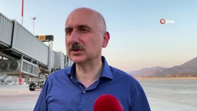 basin mensuplari -  Ulaştırma Bakanı Karaismailoğlu: “Dalaman Havalimanı’nda bir olumsuzluk söz konusu değil” Videosu