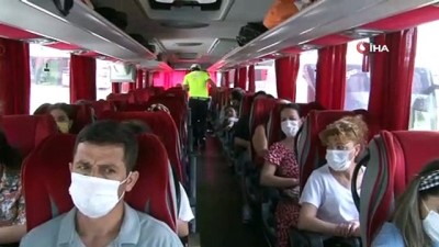 emniyet kemeri -  15 Temmuz Demokrasi Otogarı'nda otobüs denetimi Videosu